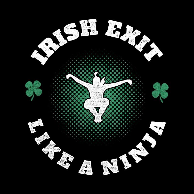 Sortie irlandaise comme un trèfle de la Saint-Patrick ninja