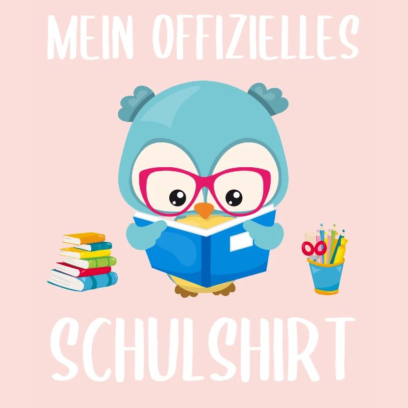 Eule Uhu Schulshirt Schulbeginn Schule Geschenk