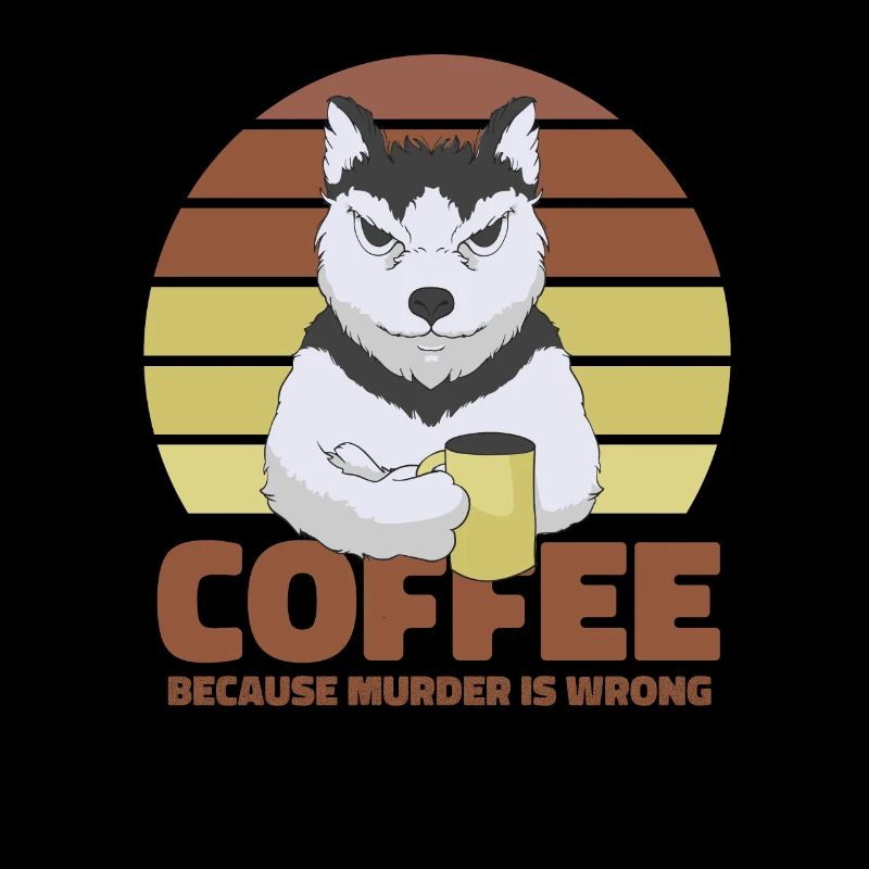 Coffee Dog Husky