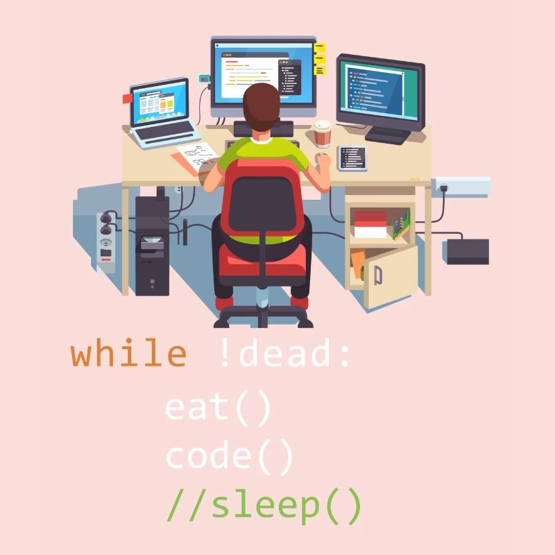 Informatique Python Programmeur Manger Code Sommeil