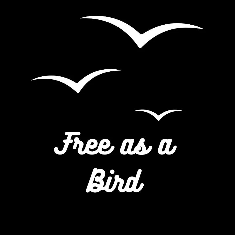 Frei wie ein Vogel.