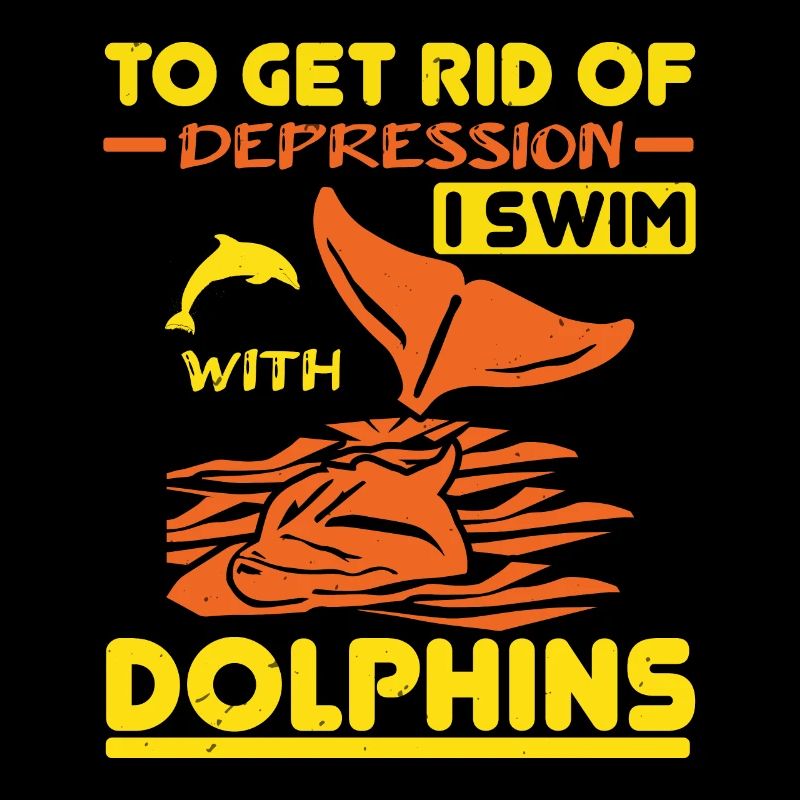 UM DEPRESSIONEN LOSZUWERDEN, SCHWIMME ICH MIT DELFINEN