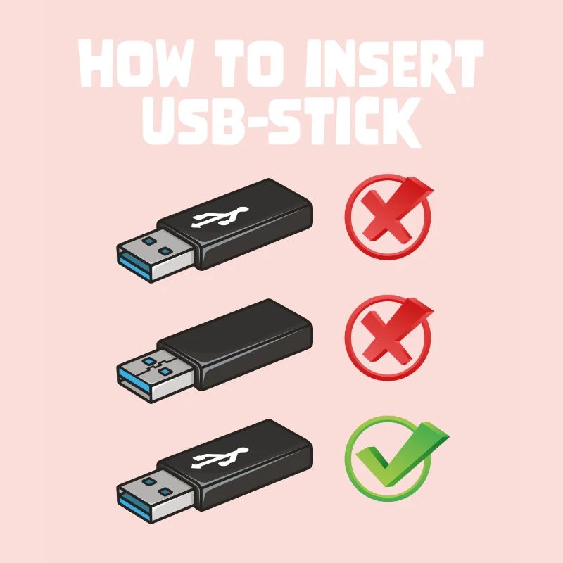 How To Insert USB Stick Funny Programmer Meme