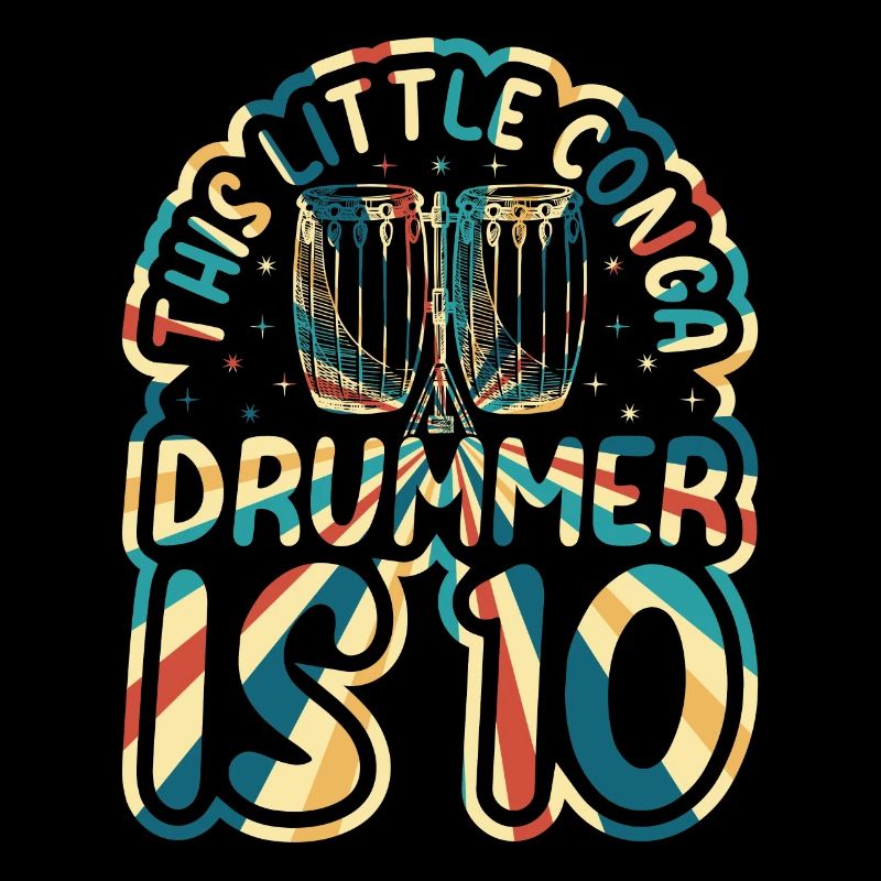 Ce petit batteur de conga c’est 10 Conga Drums Conga