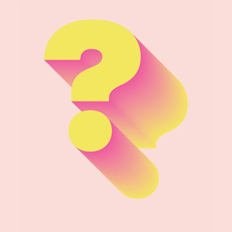 Retro Question Mark Punctuation