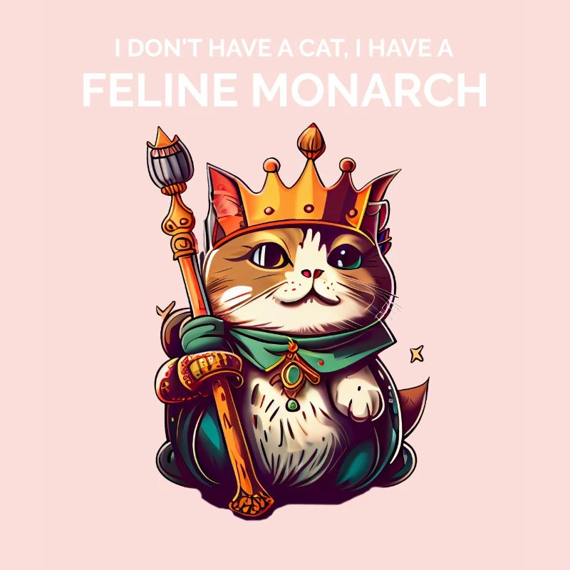 Feline Monarch Cute Cat Lover