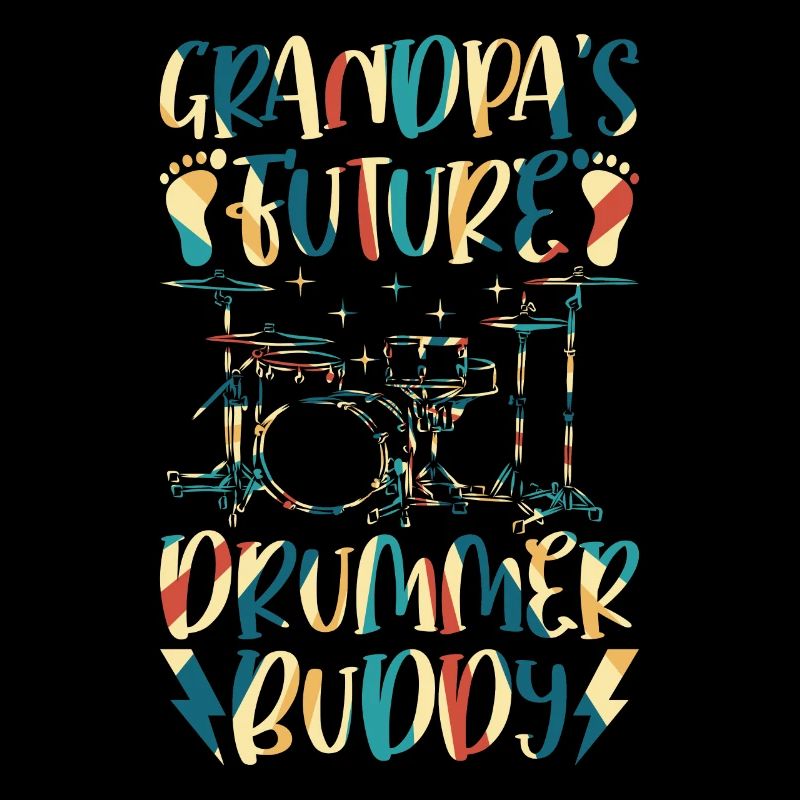 Drum Player Baby Drummer - Grandpa's Future Drumme