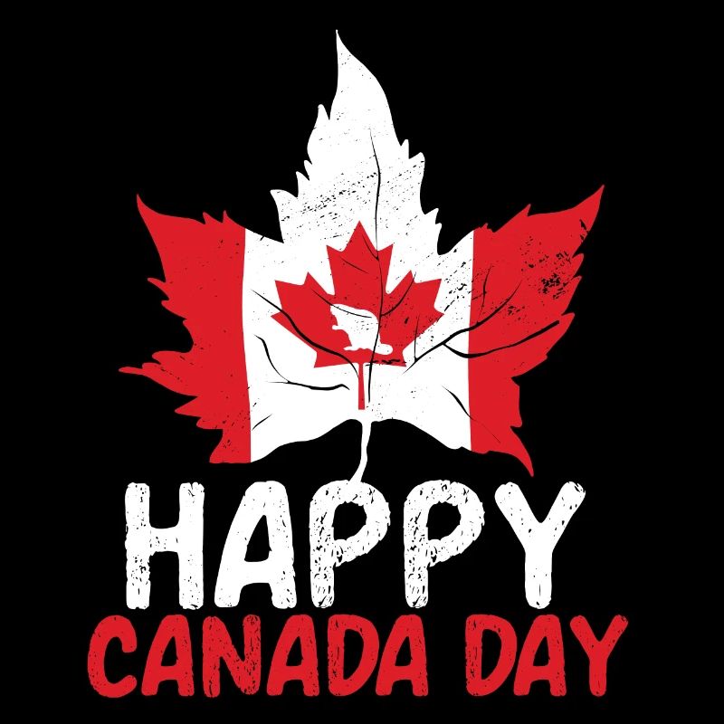 Happy Canada Day Canadian Canada Flag Maple Leaf
