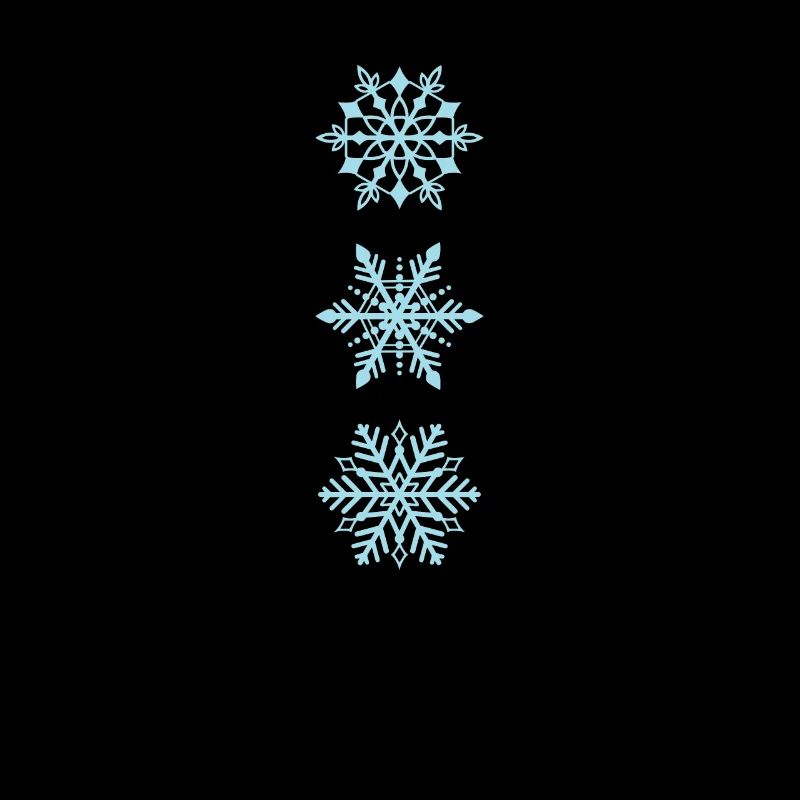 Flocons de neige de différents types Hiver