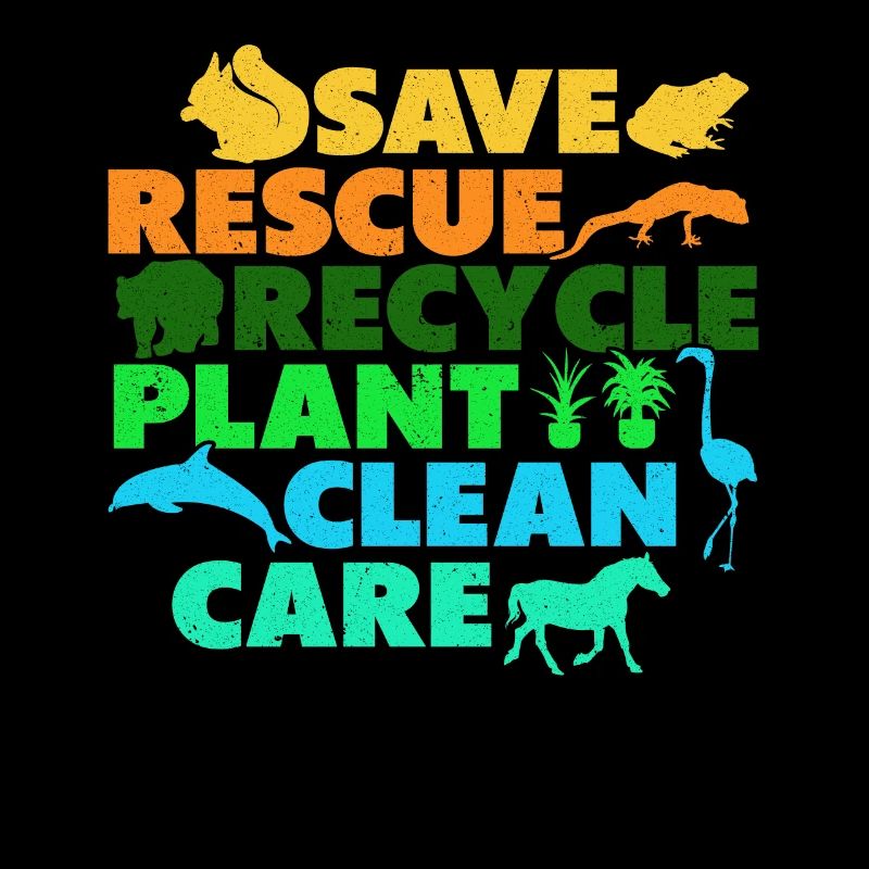 Save Save Recycle Plants Clean Care