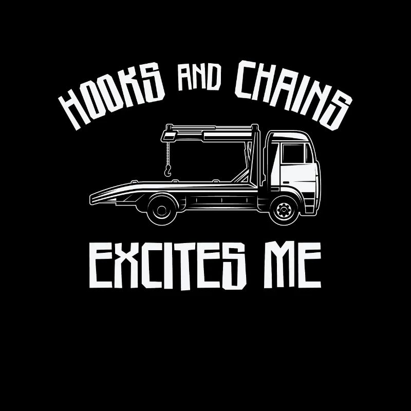 Tow Truck Driver Breakdown Lorry Hooks Chains
