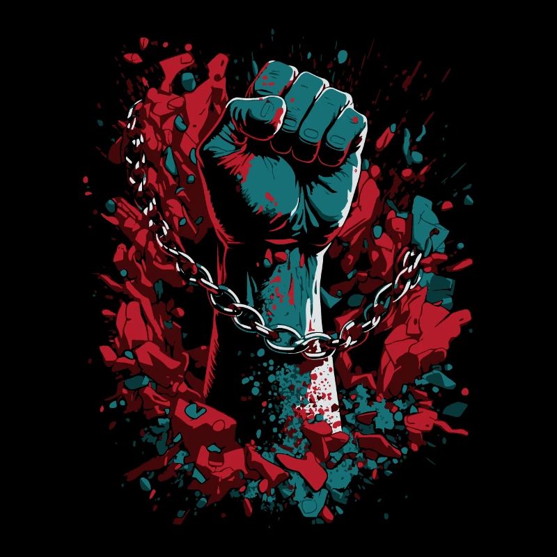 Faust aus Ketten - Black History Month Juneteenth