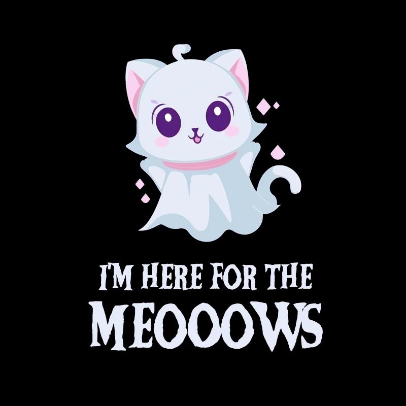 Cute Ghost Kitten Funny Halloween