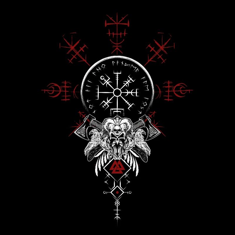 Celtic Vikinger Vegvisir compas Vikings