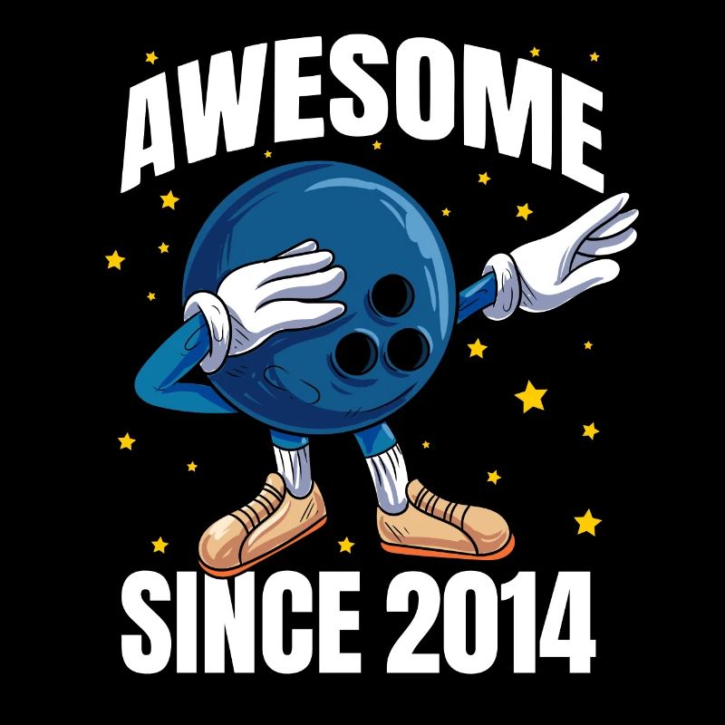 Awesome Since 2014 - 9th Bowling Birthday