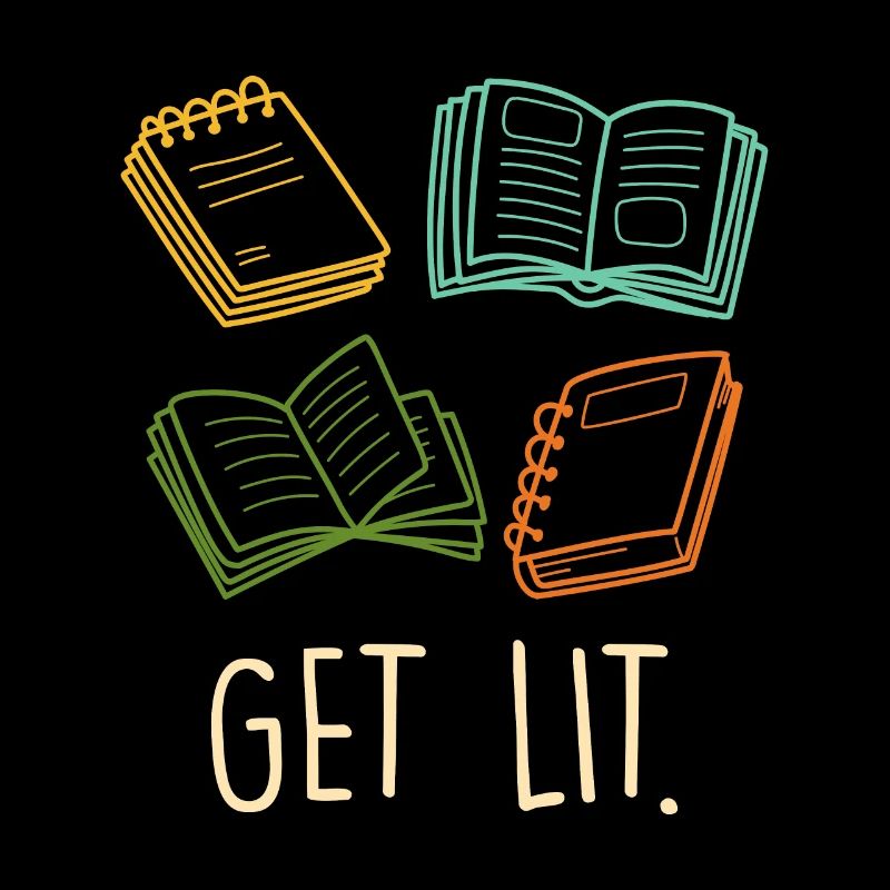 Get Lit Buchliebhaber und Buchfreund Lesefans