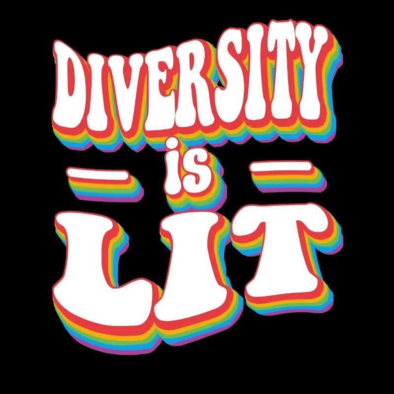 La diversité est éclairée - Pride Rainbow LGBTQ+