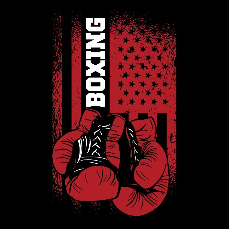 Gants de boxe Sparringing Drapeau sportif américain