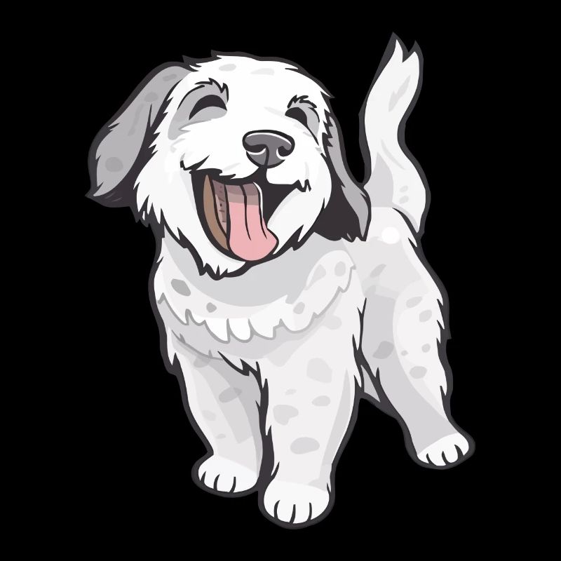 Chien mignon et joyeux