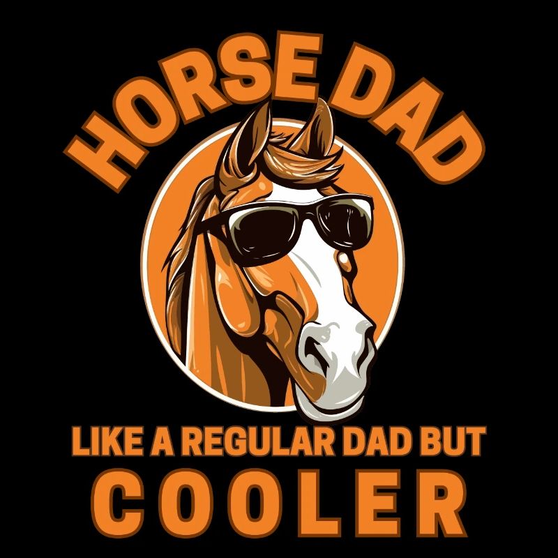 Pferd Papa wie ein normaler Vater, aber cooler