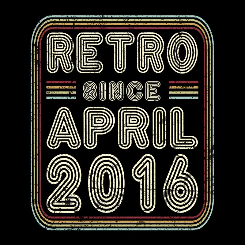 Geburtstag April 2016 Retro Geschenk