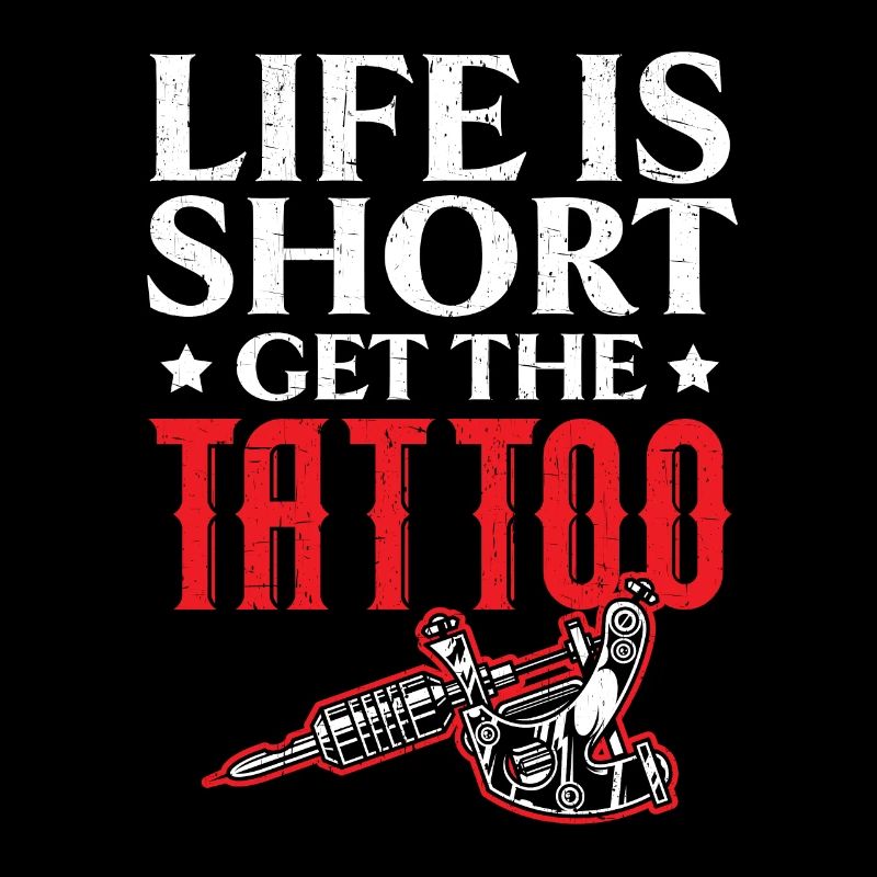 Das Leben ist kurz Holen Sie sich das Tattoo Tätow