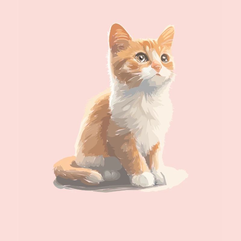 Dessin de chat mignon