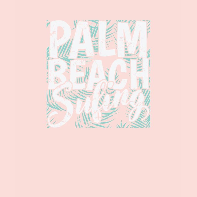 Palm Beach Surfing Tree Holiday Environment
