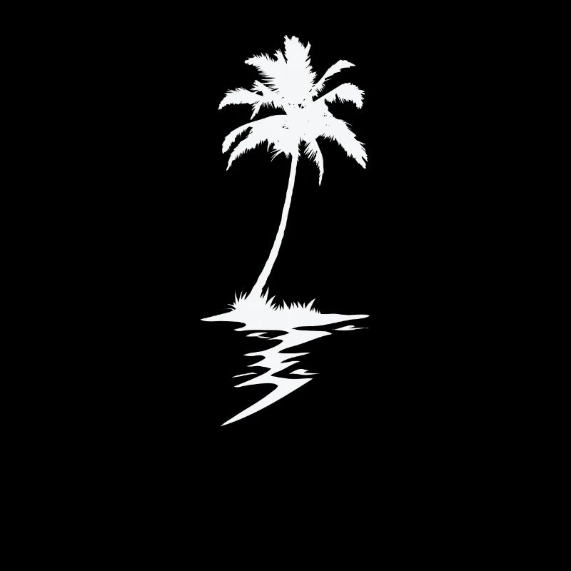 Plage de vacances de palmiers