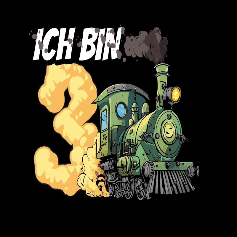 Ich bin 3 - 3. Geburtstag Zug Dampflok