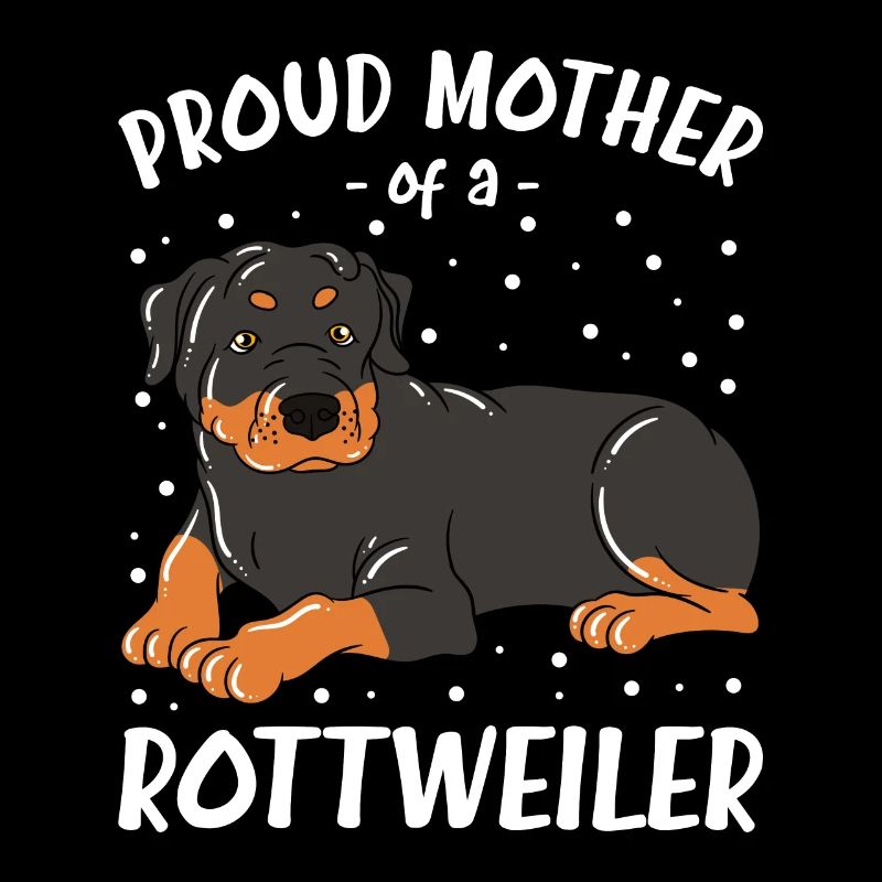 Fière mère d’un Rottweiler