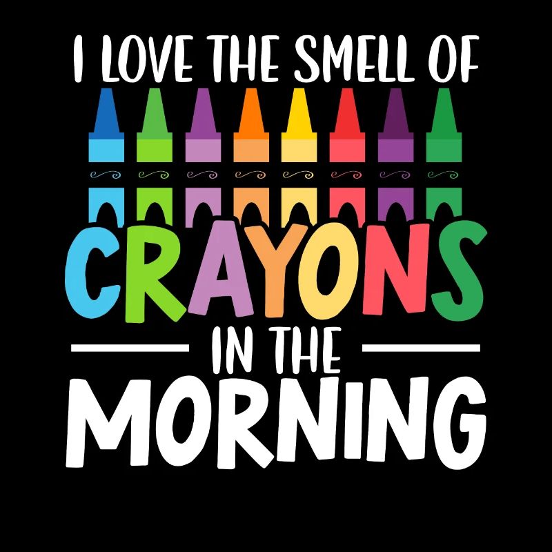 J’aime l’odeur des crayons de couleur du matin