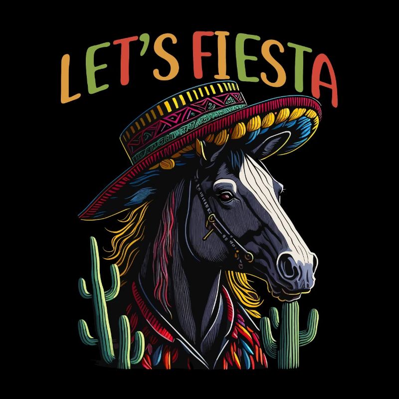 Cinco de Mayo Pferd Mexikanisch Let's Fiesta Pferd