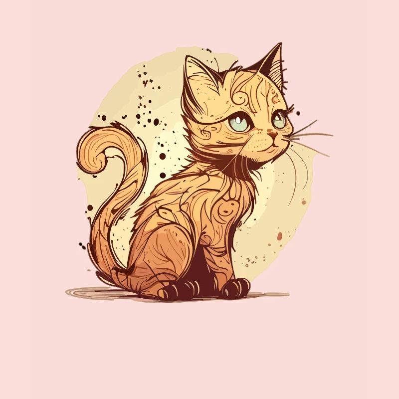 Chat dans le style comique