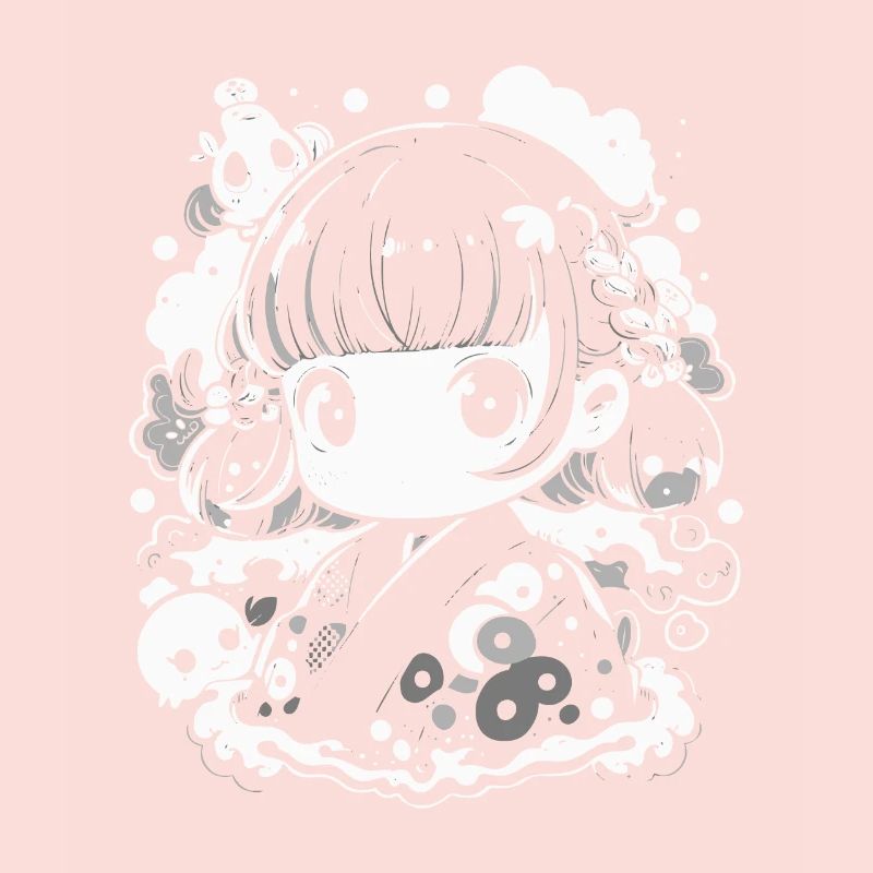 Conception d’anime mignonne pour les fans d’anime et les otakus