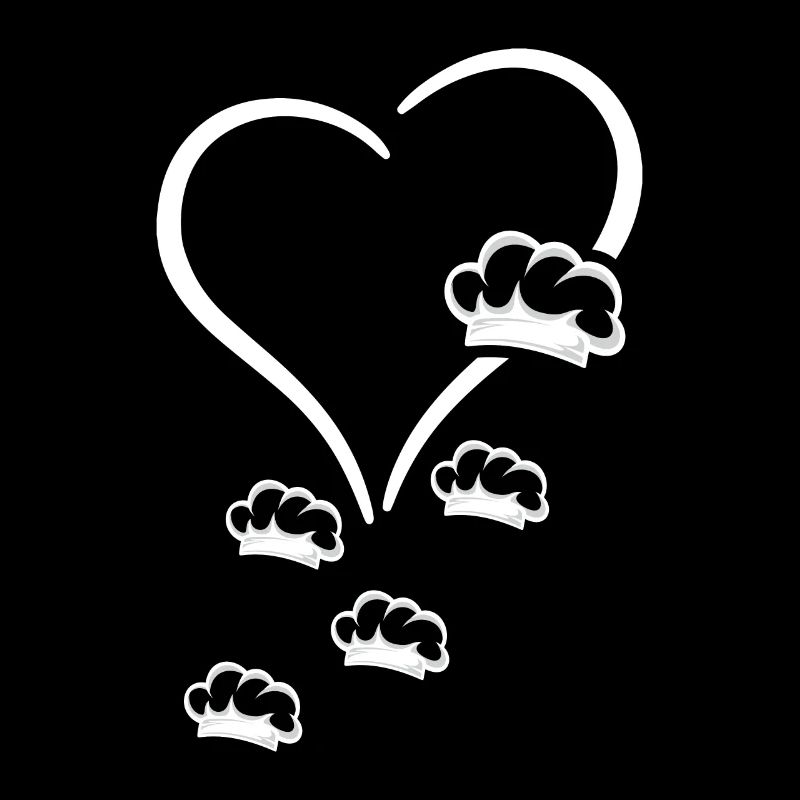 Chefs Design Chef's Hats In A Heart Chef Cook Chef