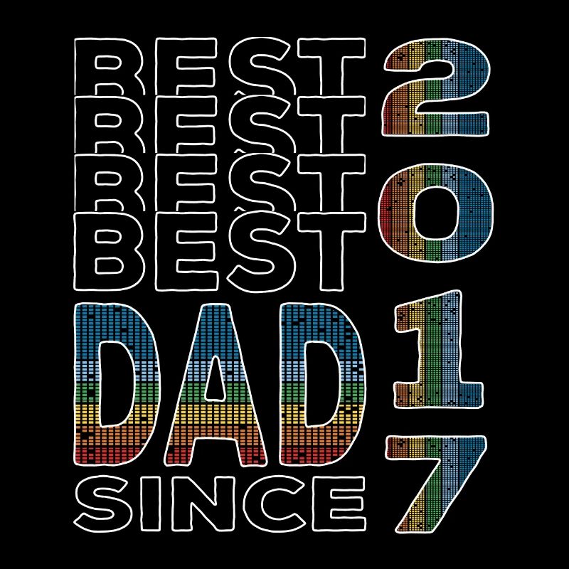 Bester Papa der Welt seit 2017 Vatertag Geburtstag