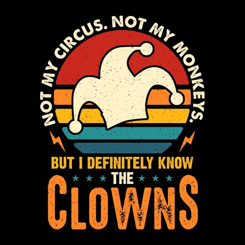 Clown de cirque Pas mon cirque Pas mes singes Jongler