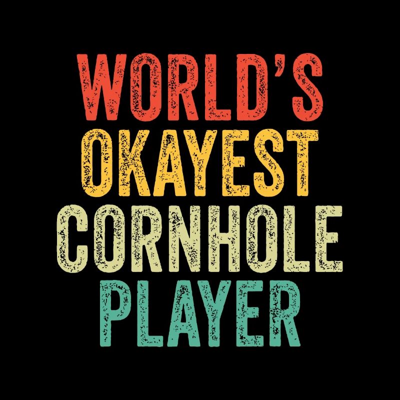 Le joueur de cornhole le plus correct du monde lance vintage