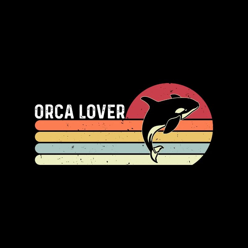 Orca Lovers Sea Creatures Protect Sunset