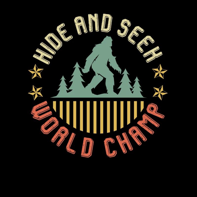 Cache-cache et cherchez le champion du monde Mountain Fan Funny Hiker