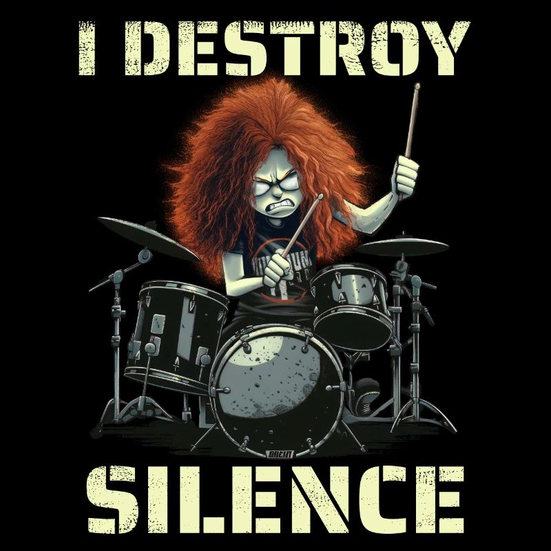 Redhead Drummer I Destroy Silence