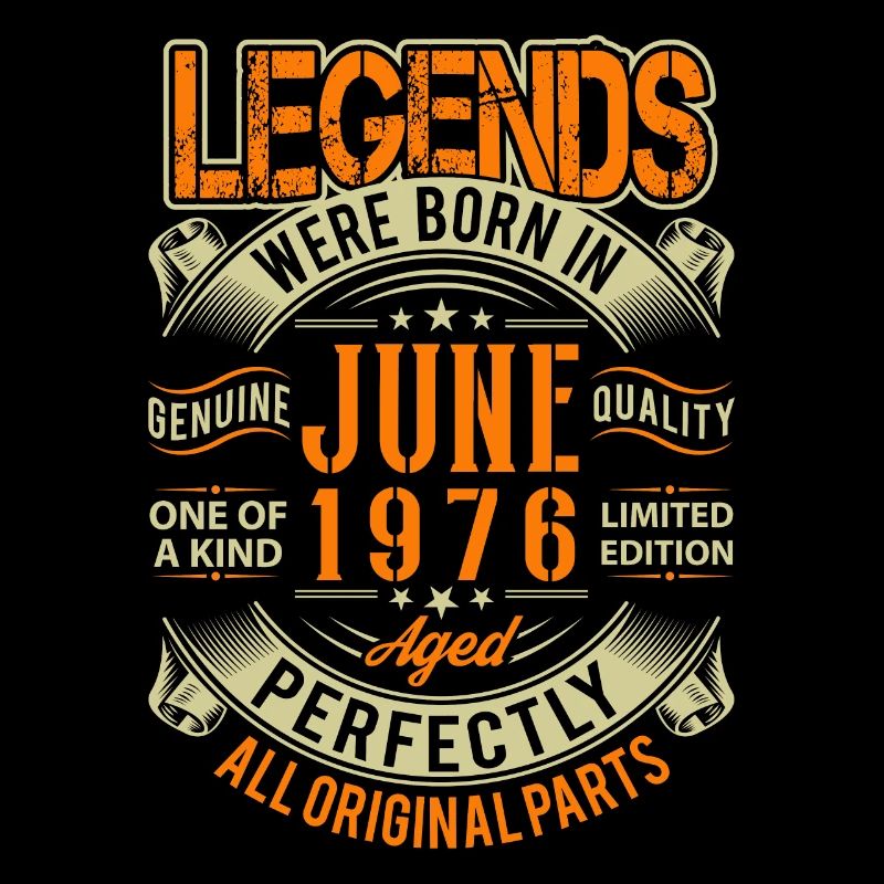 1976 Juni Geburtstag Legende