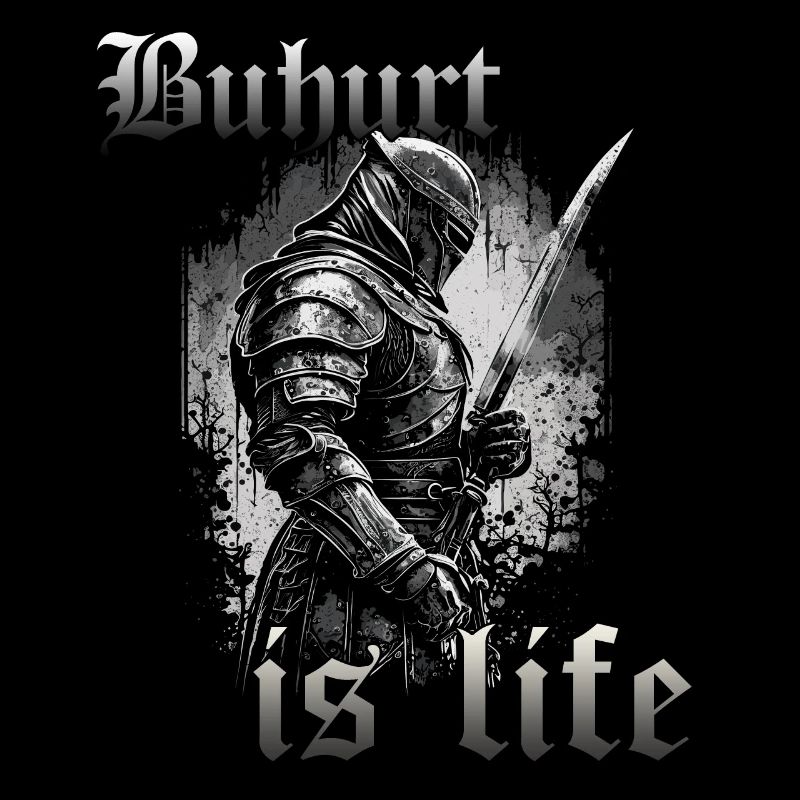 Dark Buhurt Knight Competition Tournament Warrior