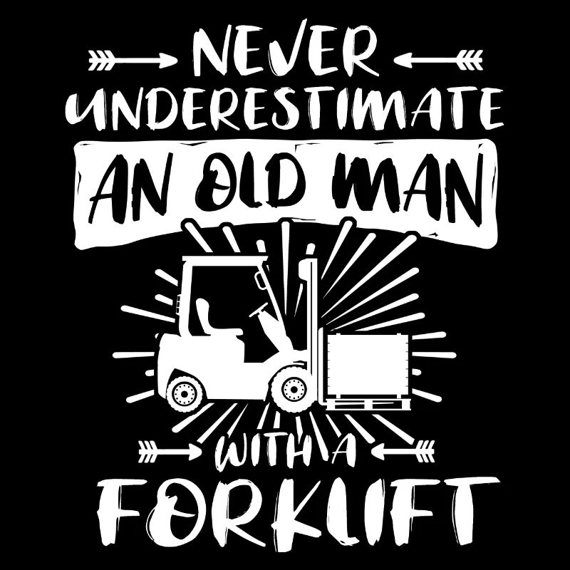Underestimate man forklift
