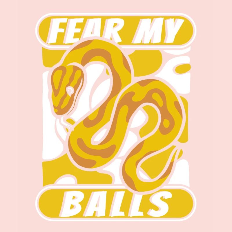 Fear My Balls Python Schlange Banana Ball Python