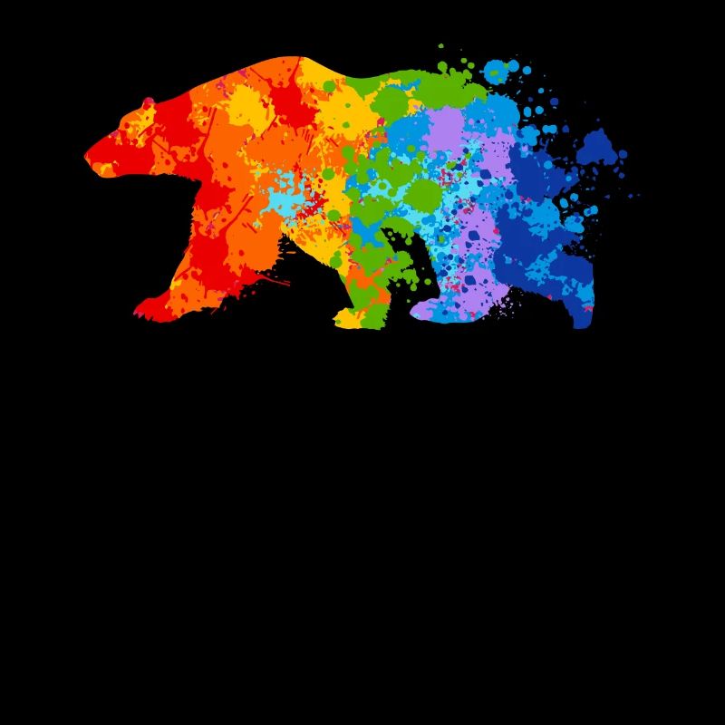 Polarbär Splash Art Eisbär