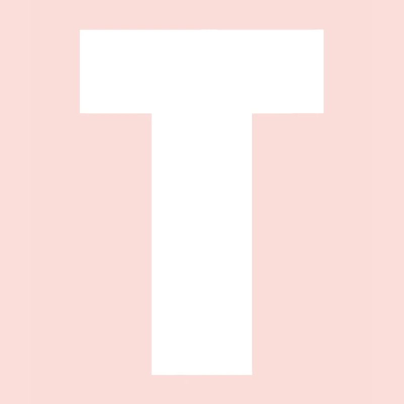 Lettre T Alphabet majuscule Monogramme Initiale