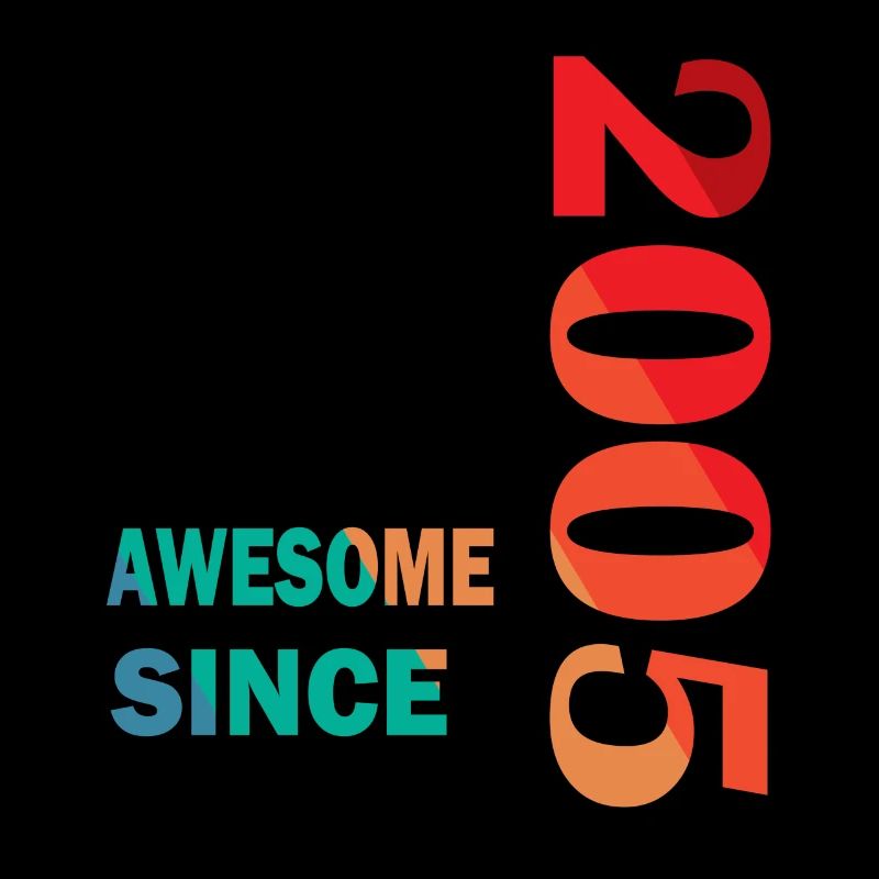 18th Birthday Epic Awesome since 2005 retro