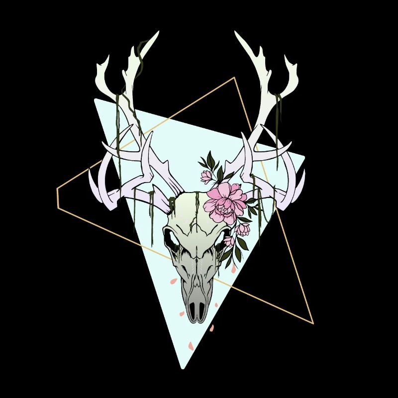 Esthétique Deer Skull Deer Head Pastel Design